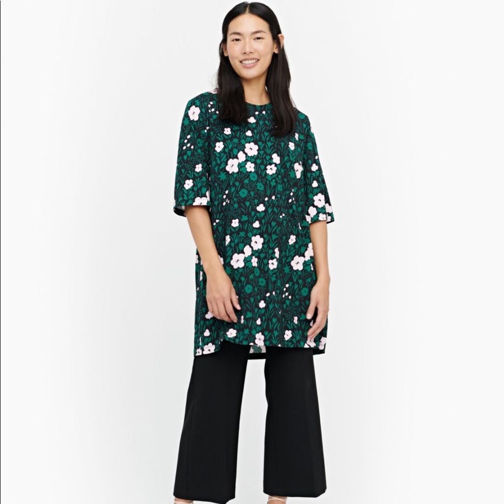 Marimekko Huuru Pikkulempi Tunic Floral Print Size XS